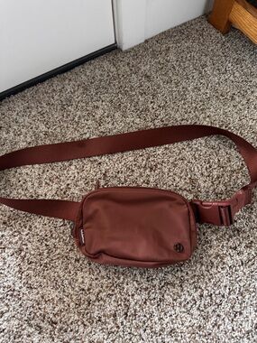 Brown lululemon belt bag